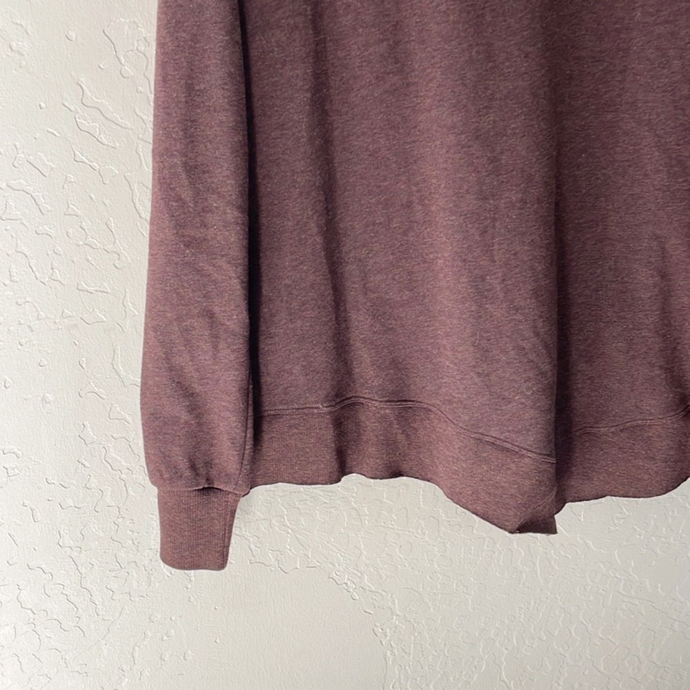 🌿Final Sale Anthro Mystree Brown‎ V Neck Ruffle Trim Sweater - Picture 5 of 12